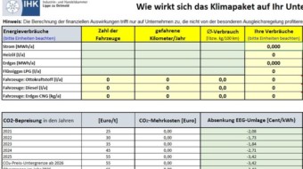 CO2-Abgabe – Jetzt finanzielle Auswirkungen einfach berechnen!
