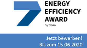 Jetzt bewerben: Energy Efficiency Award 2020
