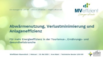 MVeffizient-Webcast Tapetenwechsel – Heute: Abwärmenutzung, Verlustminimierung und Anlageneffizienz