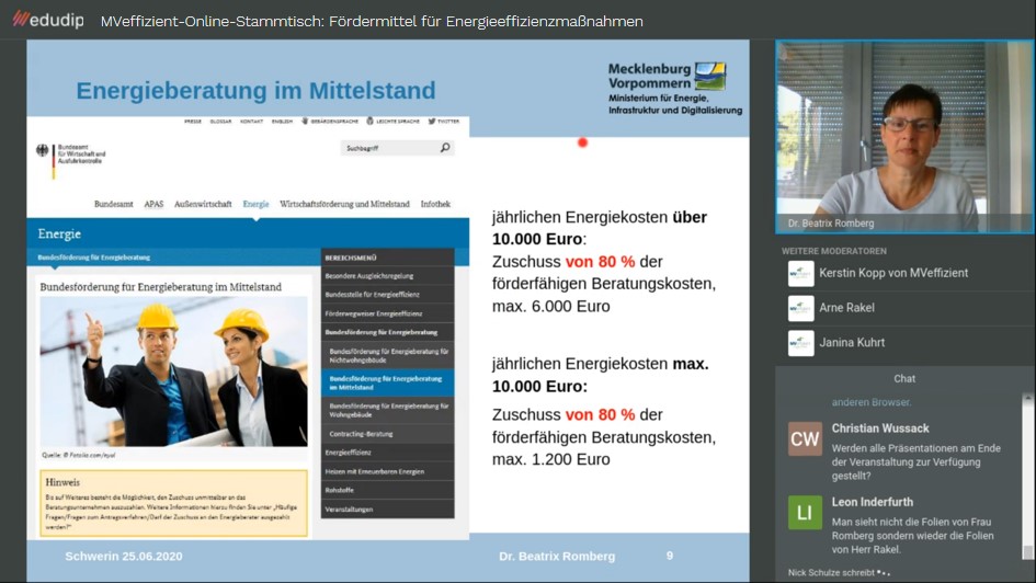 BU_Dr.-Beatrix-Romberg-erläutert-aktuelle-Förderprogramme-im-Energiebereich-Foto_LEKA-MV