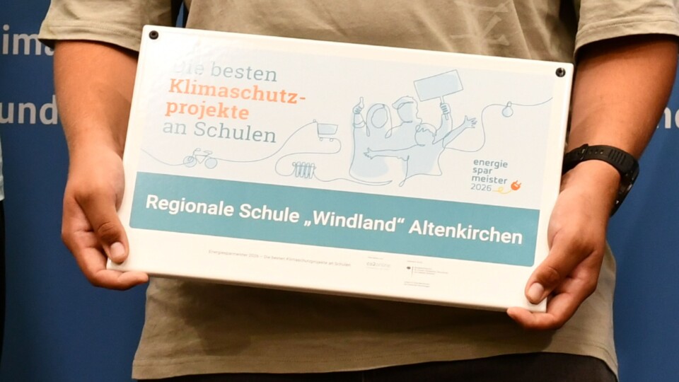 Landessieger aus Mecklenburg-Vorpommern beim Bundesfinale des Energiesparmeister-Wettbewerbs 2026 vertreten