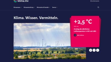 Klima.MV: Neues Landesportal bündelt regionale Klimadaten für Unternehmen und Verwaltung