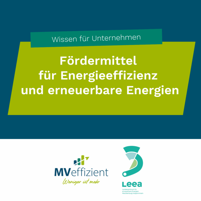 Fördermittel für Energieeffizienz und erneuerbare Energien